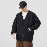 Premium Hip Hop Knitted V-Neck Cardigan