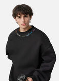 Rainbow Letter Embroidery Crewneck Sweatshirt