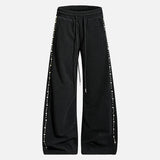 Trendy Pearl Decoration Hip Hop Sweatpants