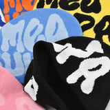 Knitted Letter Print Beanie