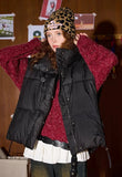 Warm Minimalist Stand Collar Puffer Vest