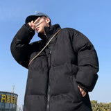 Warm Japanese Style Windproof Fleece Puffer Coat