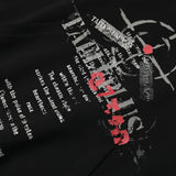 Graphic Streetwear Fake Two Piece Letter Print Hoodie