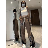 Y2K Star Print Track Sweatpants