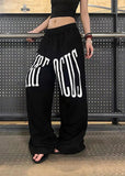 Essential Oversized Star Print Loose Fit Sport Sweatpants