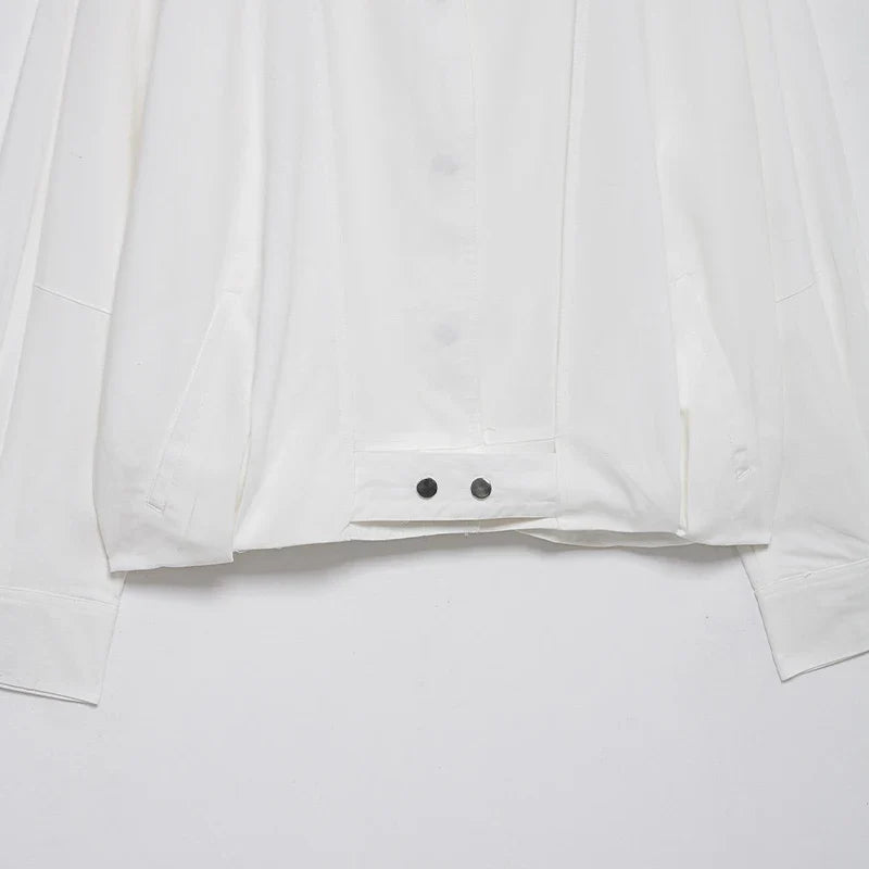 Cozy Soft White High Neck Bomber Jacket