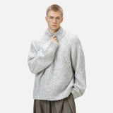 Y2K Cozy Thickened Half Zip Knitted Sweater