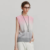 Women Vintage Cool Vibrant Summer Knit Casual Sleevless T-Shirt