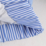 Breathable Striped Love Patch Zipper Shirt