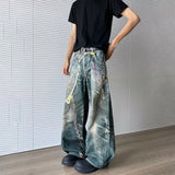 Durable Slim Fit Loose Fit Graphic Jeans