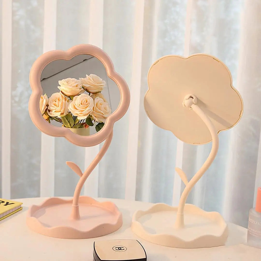 Flower-Shaped Vintage Mirror