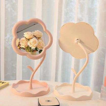 Flower-Shaped Vintage Mirror