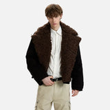 Winter Brushed Lamb Wool Parka Faux Fur Jacket