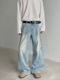 Iconic Blue Washed Baggy Denim Jeans