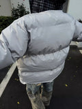 Versatile Loose Hooded Puffer Sports Jacket