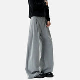Three Dimensional Striped Tailored Pleated Suit Pants