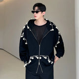 Embellished Zip-up Hoodie