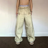 American Style Cool Retro Washed Straight Jeans