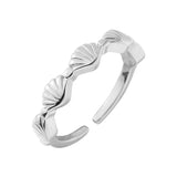 Sterling Silver Shell Irregular Design Ring