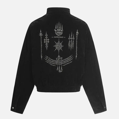 Streetwear Button Down Stand Collar Jacket