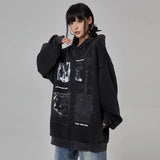 Y2K Oversized Hip Hop Couple Loose Hoodie