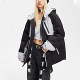 Y2K Oversized Windbreaker Hooded Jacket