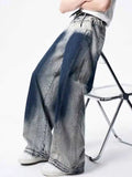 Vintage Gradient Oversize Baggy Denim Jeans
