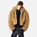 Luxury Personalized Pattern Faux Fur Jacket