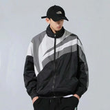 Y2K Flattering Stand Collar Sports Windbreaker Jacket