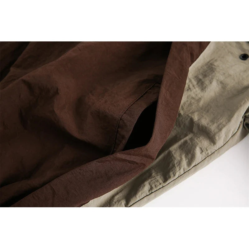 Vintage Patchwork Retro Windbreaker Jacket