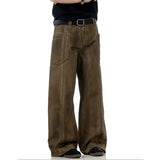 Rusty Wide-leg Mid-waist Jeans