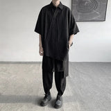 Streetwear Casual Floral Japanese Style Loose Fit Shirt