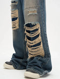 Ripped Streetwear Loose Fit Denim Jeans