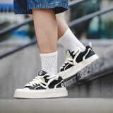 Black and White Big HeadBoard Shoes