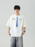 Y2K Heavy Cotton Graffiti Tie Dye Short Sleeve T-Shirt