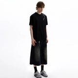 Vintage Washed Soft Touch Straight Denim Jeans