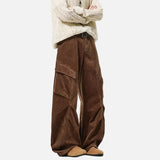 Y2K Handsome Solid Color Loose Cargo Pants