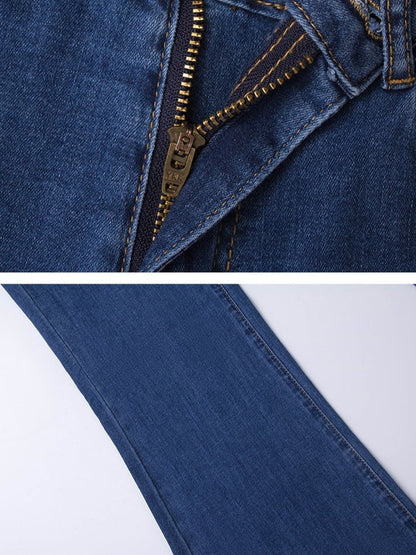 Skinny High-Waist Denim Pants