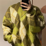 Y2K Cozy Retro O-Neck Knitwear Sweater