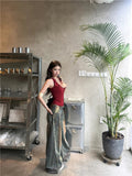 Vintage Heavyweight Distressed Wide Leg Jeans