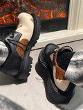 Retro Vintage Lace-Up Derby Shoes