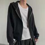 Cool Comfort Cozy Korean Zipper Sweatshirts