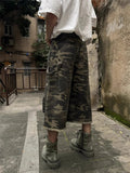 Camo Cargo Cropped Jorts