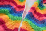 Rainbow Stripe Zip-up Jacket