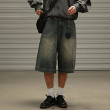 Classic Wide-Leg Denim Jorts
