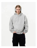 Streetwear Cozy Loose Fit Solid Color Hoodie