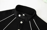 Streetwear American Style Polo Collar Sweatshirt