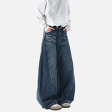 Y2K Lightning Print Loose Fit Wide Leg Jeans