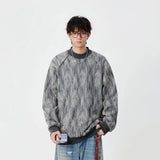 Cozy Textured Raglan Crew Neck Sweatshirt