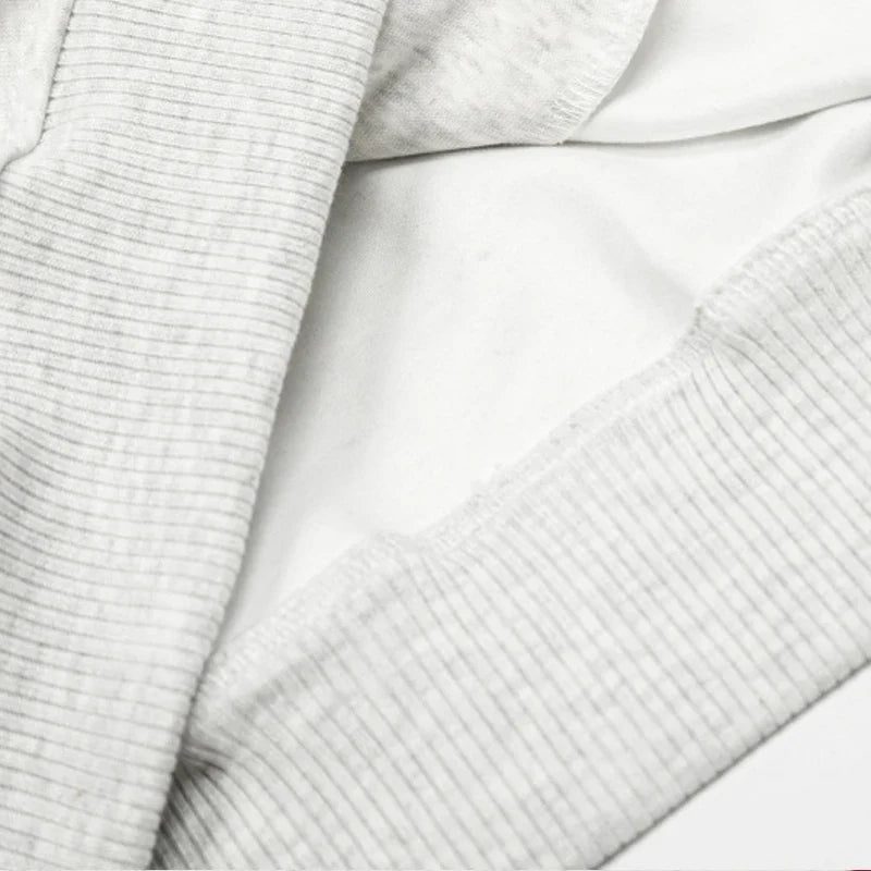Essential Striped Patchwork Zip-Up Hooded Sweatshirt
